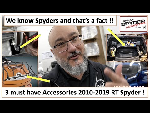 3 must have Can Am Spyder Accessories RT 2010-2019 !! We know accessories, and that's a fact !!