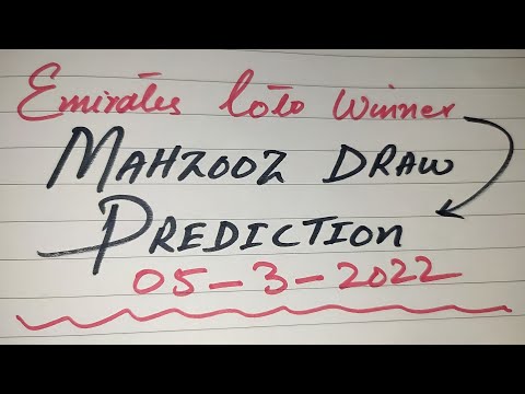 Mahzooz Loto Prediction 05 March 2022