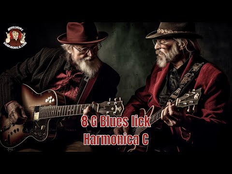 8 G Blues licks - Harmonica C