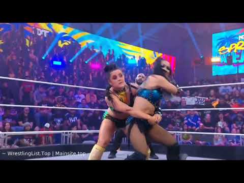 WWE NXT ROXANNE PEREZ VS LYRA VALKYRIA VS TATUM PAXLEY 04/23/24