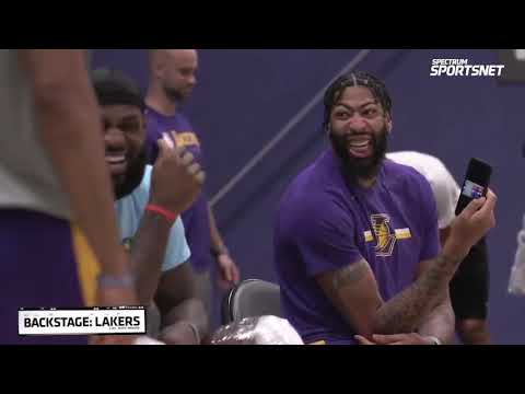 LeBron & AD watches RDCWorld1 video about Lebron's Chasedown Blocks