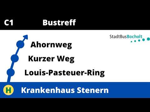 Ansagen der Linie C1 - Stadtbus Bocholt