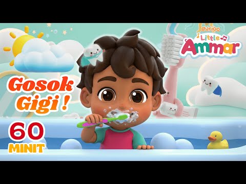 🌞 Ammar Gosok Gigi! 🫧 | Kompilasi Rutin Harian 60 Minit | Little Ammar | Durioo+ Originals