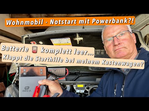Emergency jump-start using a power bank – does it work on a motorhome?