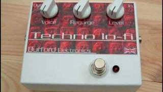 Video thumbnail for Burford Electronics Techno Lo Fi Fuzz effects pedal by alanexley