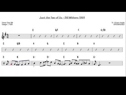 Just the Two of Us - Bill Withers 1981 (Tenor Sax Bb) [Sheet music]