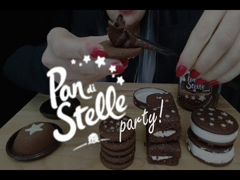 PAN DI STELLE PARTY! -ASMR NO TALKING-ASSAGGIO TUTTI I PRODOTTI PAN DI STELLE IN COMMERCIO!