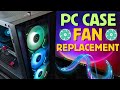 PC Case Fan Replacement Install LTC 3 Pack Fans On Corsair 4000D Airflow Case