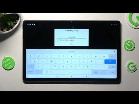 LENOVO TAB P11 PLUS - How To Record Sounds
