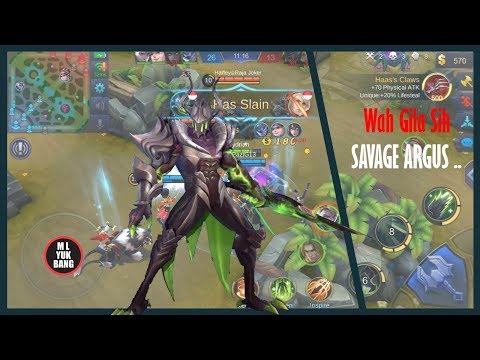 Top 1 Global Argus by RedZone  Game Changer MANIAC   Mobile Legends Indonesia