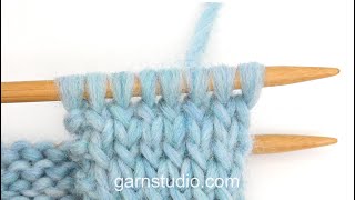 Video thumbnail for Comment tricoter une maille torse à l'envers – méthode continentale