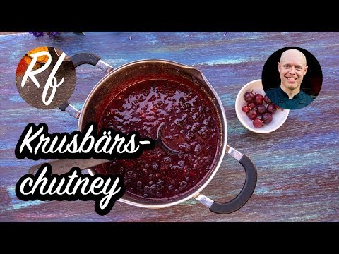 Koka en smakrik krusbärschutney med syrliga krusbär, socker, lök, chili, vinäger och indiska kryddor.>