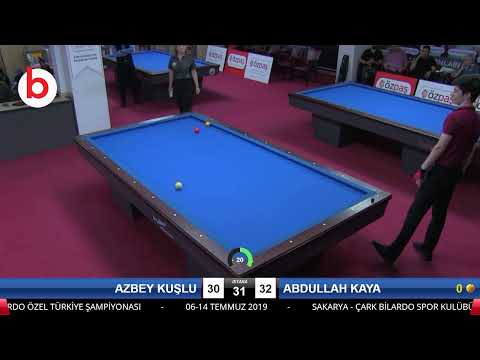 AZBEY KUŞLU & ABDULLAH KAYA Bilardo Maçı - SAKARYA ÖZPAŞ CUP 2019-2.TUR