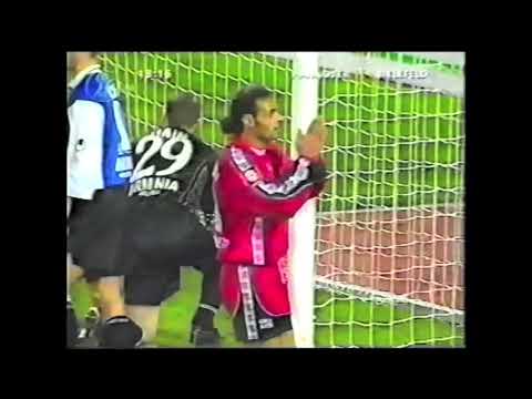 kopfbalaktion vs kollege Matias Hein H96 vs Bielefeld 99 2000