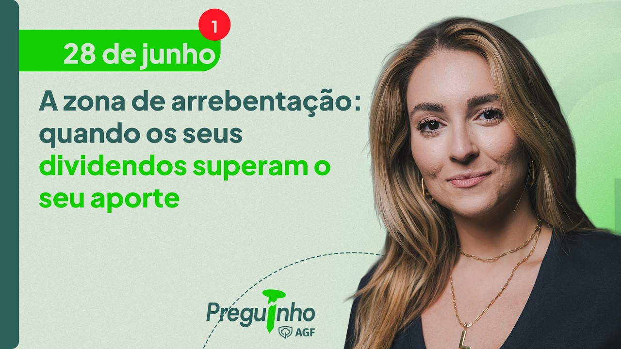 A zona de arrebentação: quando os seus dividendos superam o seu aporte | PREGUINHO AGF