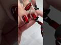 these red cat-eye nails are HOT and look good on anyone 💋🖤⛓️‍💥