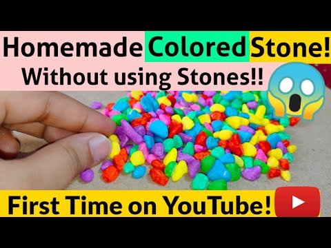 , title : 'DIY Colored Stone🌈 Homemade Colored Stone/How to make Colorful Stones at home/Make Diy Color Stones!'