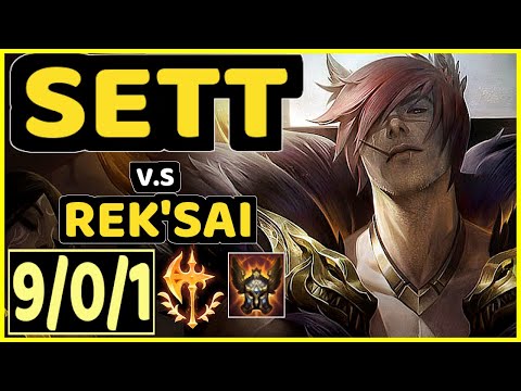 ZUAO (SETT) vs REK'SAI - 9/0/1 KDA JUNGLE CHALLENGER GAMEPLAY - BR
