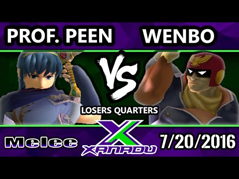 S@X 159 - Prof. Peen (Marth) Vs. Wenbo (Falcon) - Losers Quarters - SSBM