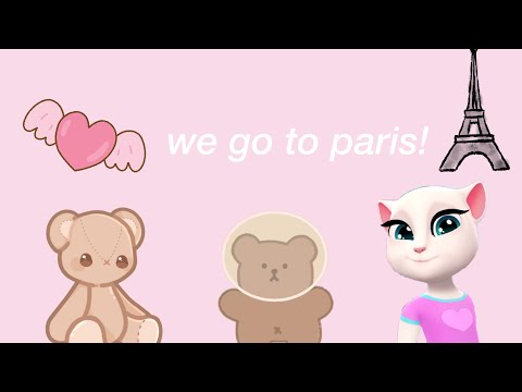 angela goes to paris! 🌸 🎀 playing talking angela 2 💞🌷