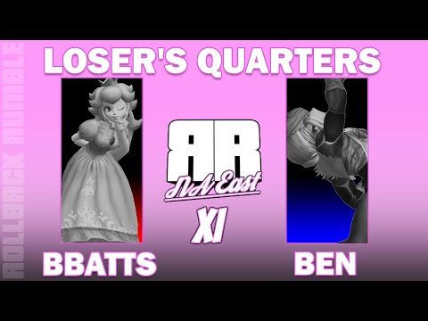 Bbatts (Peach) vs Ben (Sheik) | Loser's Quarters | Rollback Rumble: NA East 11