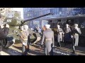 Танк Т-34-85 проехал на репетицию парада (Волгоград) 