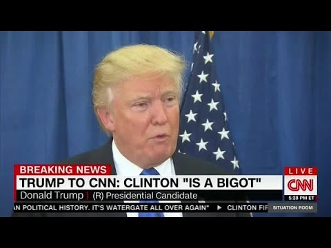 Trump non riesce a smettere di chiamare Hillary "bigotta"