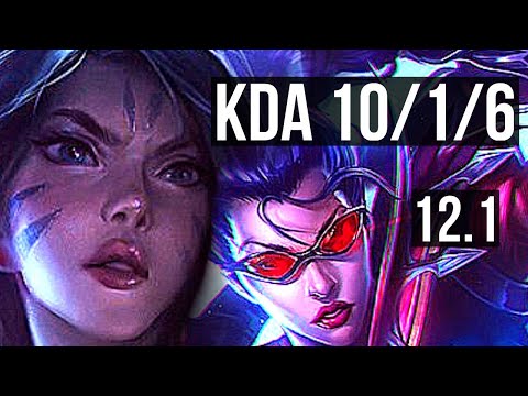 KAI'SA & Nami vs VAYNE & Karma (ADC) | 10/1/6, Rank 6 Kai'Sa, Legendary | EUW Master | 12.1