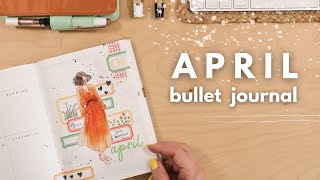 April Bullet Journal | Plan with Me | Collage Journal | Creative Journal | Journal with Me
