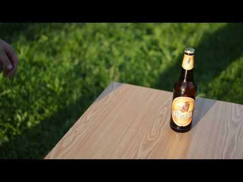 How to open a beer with table
