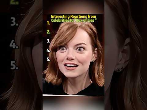 Interesting Reactions from Celebrities to Box of Lies.#funny#JenniferLawrence#ChanningTatum#celebrit