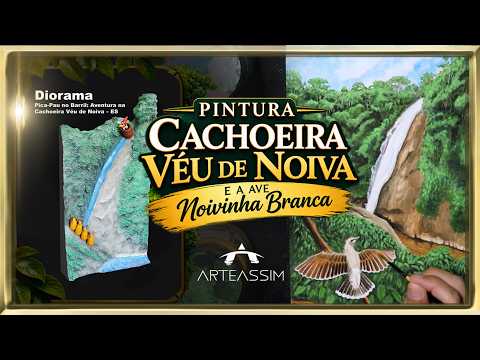 Uma Cachoeira, um Pássaro e uma Memória de Infância | Véu de Noiva@arteassim #arte #geek #picapau