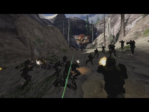 Halo 3 The Covenant 30 Marines Ai Battle