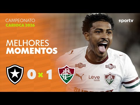 Gols e lances de Botafogo x Fluminense