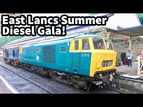 East Lancs Railway - SUMMER DIESEL GALA in far from Summer Weather Conditions..!