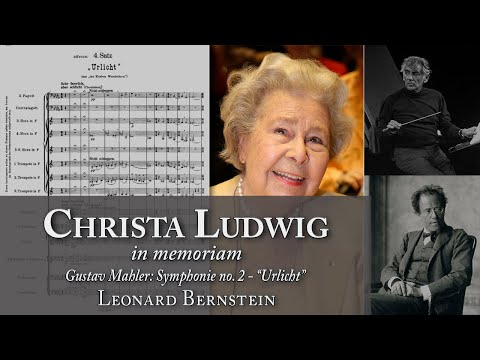 Christa Ludwig in memoriam - Mahler: Sinfonia n.2 - Leonard Bernstein (Score & Subtitles)