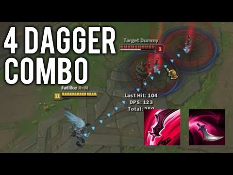 KATARINA DOUBLE DAGGER GUIDE w/ TRIPLE AND QUADRUPLE DAGGER COMBO TUTORIAL - ADVANCED | Katlife