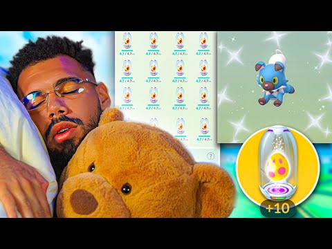 HACK SUPREMO… CHOQUEI 53 OVOS E 1 *SHINY* DORMINDO… 🤯😱😍 #pokemongo