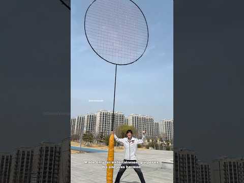 He Used a Massive Badminton Racket… Then Things Got Crazy!