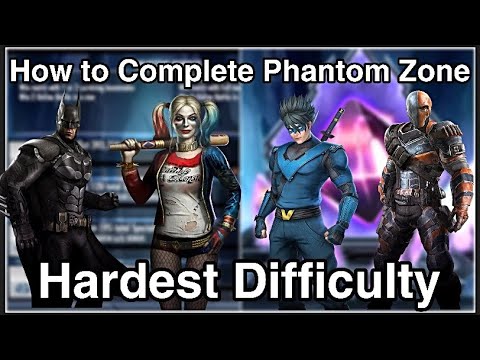 Injustice Mobile- How to Complete Phantom Zone on HARDEST Difficulty | Easy/Fastest Method