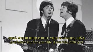 The Beatles-Run For Your Life (ESPAÑOL/INGLES)
