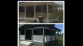 preview picture of video 'New Gloucester Painting Company-Covered Porch Custom Paint Refinish'