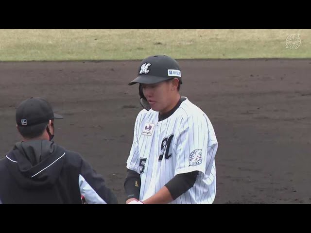 【ファーム】マリーンズ・安田尚憲が初球で決める!! 2点タイムリー2ベースで点差を広げる!! 2022年3月29日  千葉ロッテマリーンズ 対 横浜DeNAベイスターズ