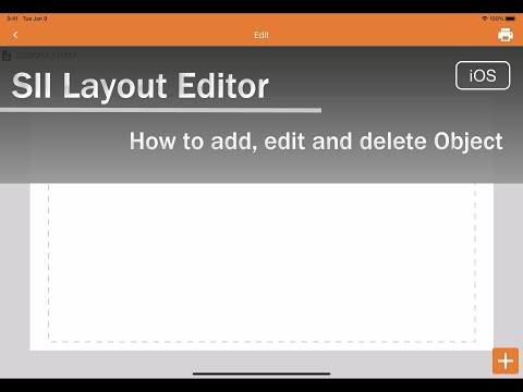 SII Layout Editor - How to add, edit and delete Object (iOS)