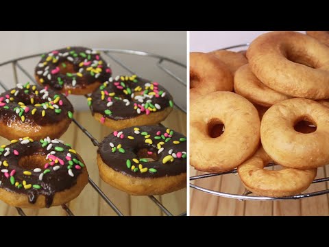How to Make Chocolate Donuts - Homemade Chocolate Cake Doughnuts Recipe