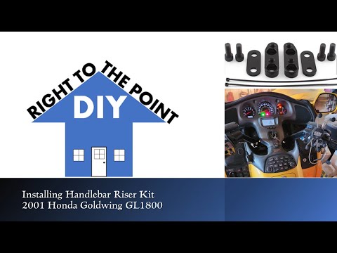 Honda Goldwing 2001 Handlebar Riser Kit Installation