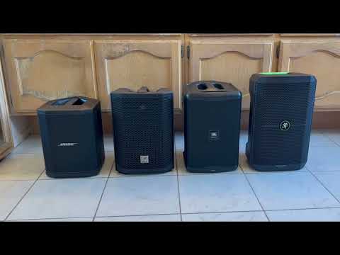 Part1 Comparison/Review EV Everse 8 VS Bose S1Pro, JBL Compact, Mackie Thump Go, Battery Portable PA