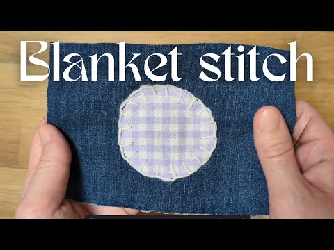 How to sew on patches with blanket stitch
