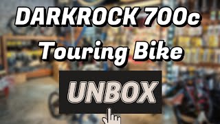 DARKROCK 700c touring bike unboxing,nice value bike