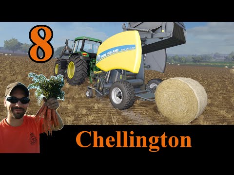 Farming Simulator 2015 Chellington E8 - baling straw